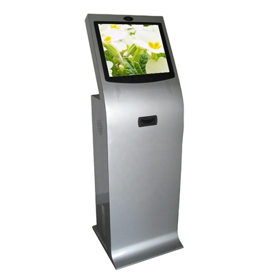 Stojący na podłodze interaktywny kiosk z ekranem dotykowym Samoobsługa samoobsługowa