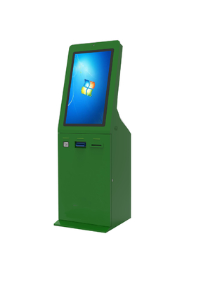 32-calowy zielony kiosk samoobsługowy, kiosk z płatnościami na lotnisku w restauracji?