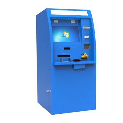 Bankomat z bankomatem do wymiany walut obcych z akceptorem gotówki i dyspenserem