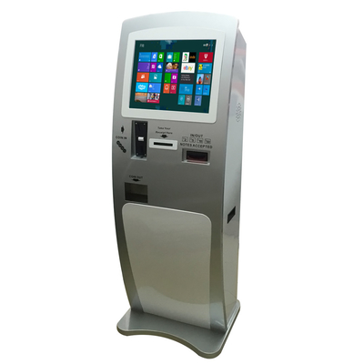 Kiosk płatniczy, kiosk z bankomatem, kiosk interaktywny z czytnikiem kart bankowych i bankomatem