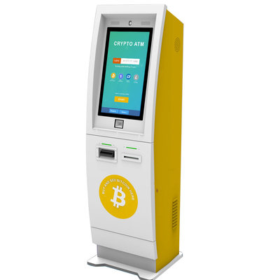 22-calowy wolnostojący kiosk z bankomatem Bitcoin Samoobsługowy kiosk bankowy