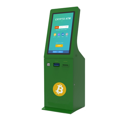 Wolnostojące 1200 banknotów Kupuj i sprzedawaj Bitcoin ATM Kiosk 32 cale