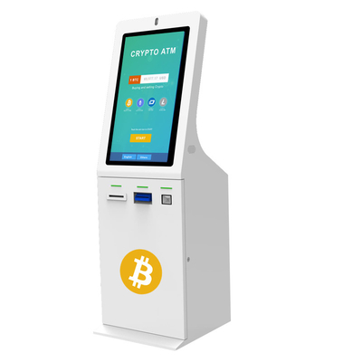 Darmowe oprogramowanie Cash Recycler Bitcoin ATM Kiosk 32 cale ze skanerem QR