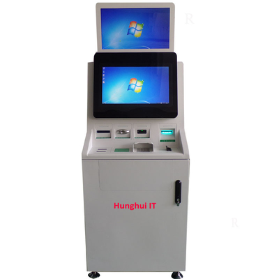 Maszyny do kasy samoobsługowej z dwoma ekranami Kioski do płatności gotówkowych Kioski do płatności za rachunki
