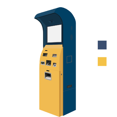 19-calowy dwukierunkowy Bitcoin ATM Kiosk Kryptowaluty Atm Machines Android System
