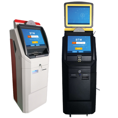 Pojemnościowy ekran dotykowy Bitcoin ATM Cash Kiosk z depozytem / dyspenserem gotówkowym