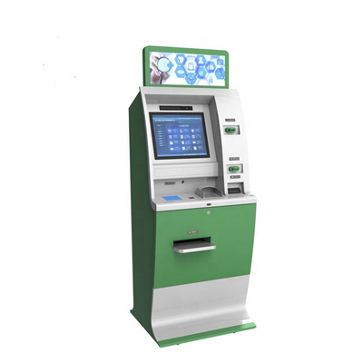 Wielofunkcyjny system kiosku z płatnościami za rachunki z czytnikiem kart i bankomatem