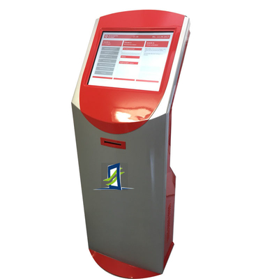 19,1-calowy bankomat bankomat Interaktywny kiosk z ekranem dotykowym z drukarką biletów
