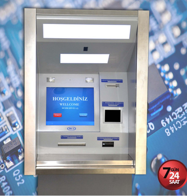 Wandaloodporny 19-calowy automatyczny bankomat naścienny bankomat bankowy
