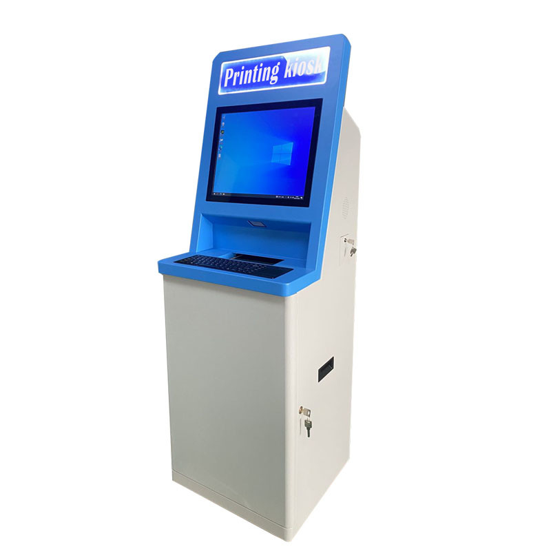 Monitor TFT LCD Drukarka A4 Kiosk Samoobsługowy kiosk z płatnościami gotówkowymi Wandaloodporny