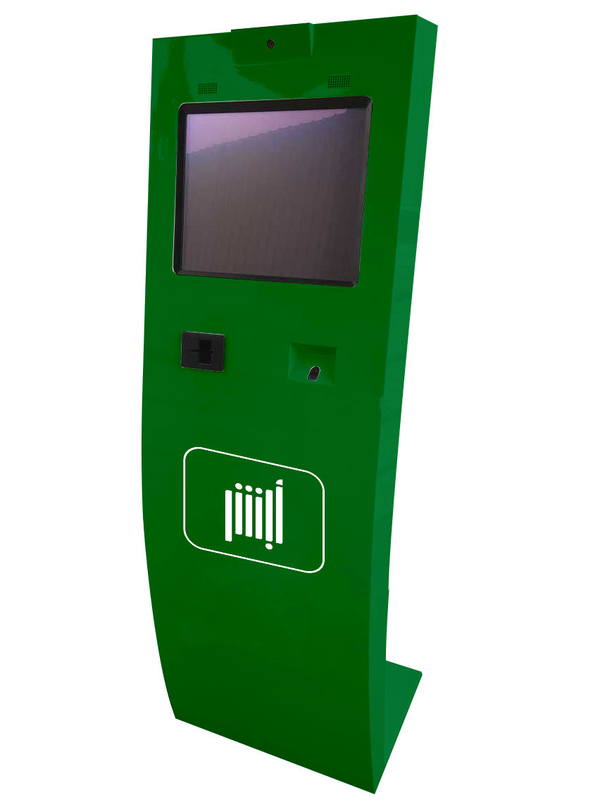 Wolnostojący automat do samoobsługowego kiosku z systemem operacyjnym Linux