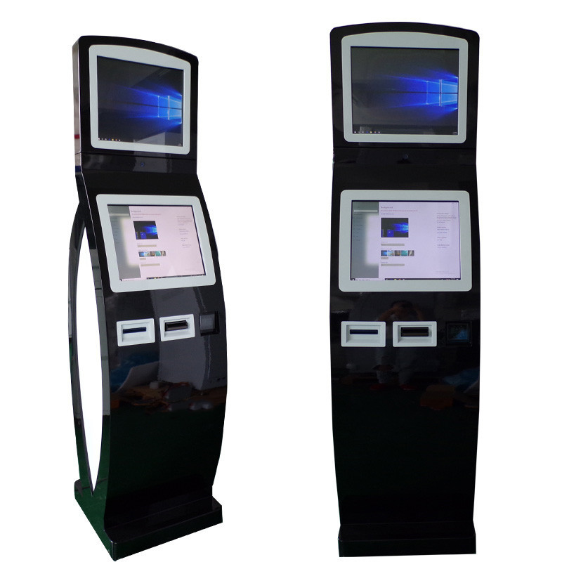 Maszyny do kasy samoobsługowej z dwoma ekranami Kioski do płatności gotówkowych Kioski do płatności za rachunki
